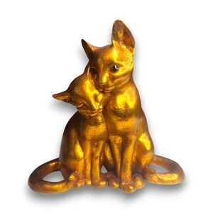 MCM Anthony Freeman McFarlin Gold Cat Figurine Vintage Mid Century